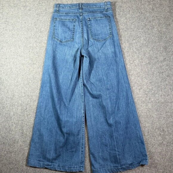 NIli Lotan Josette Wide Leg Jeans Women's Size 29 Blue Denim - Picture 2 of 14